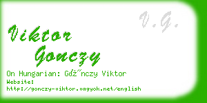 viktor gonczy business card